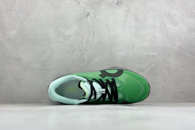 On Cloudmonster Hyper Green & Charcoal Sneakers