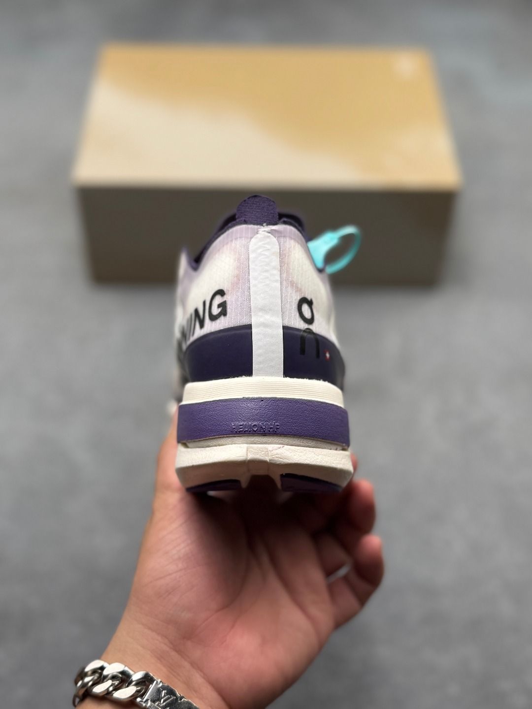 On Cloudboom Strike Black & Cream Sneakers
