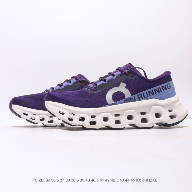 On Cloudmonster 3 Purple & White Sneakers