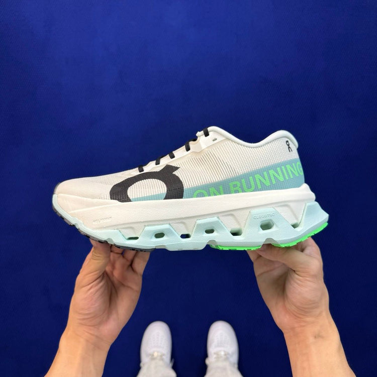 On Cloudmonster 3 Hyper Ivory & Mint Sneakers