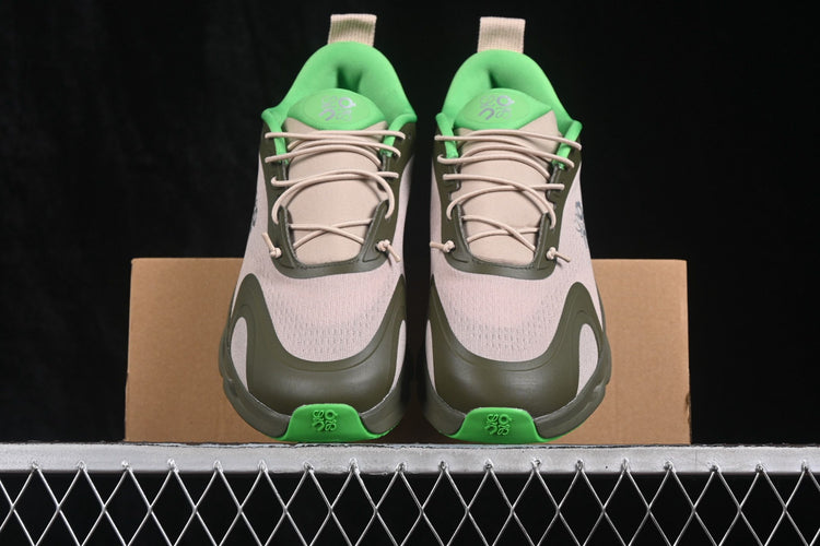 LOEWE x On Cloudsolo Taupe & Green Sneakers