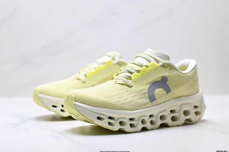 On Cloudmonster 3 Pale Lime & Cream Sneakers