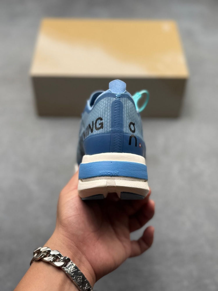 On Cloudboom Strike Blue & Lime Sneakers