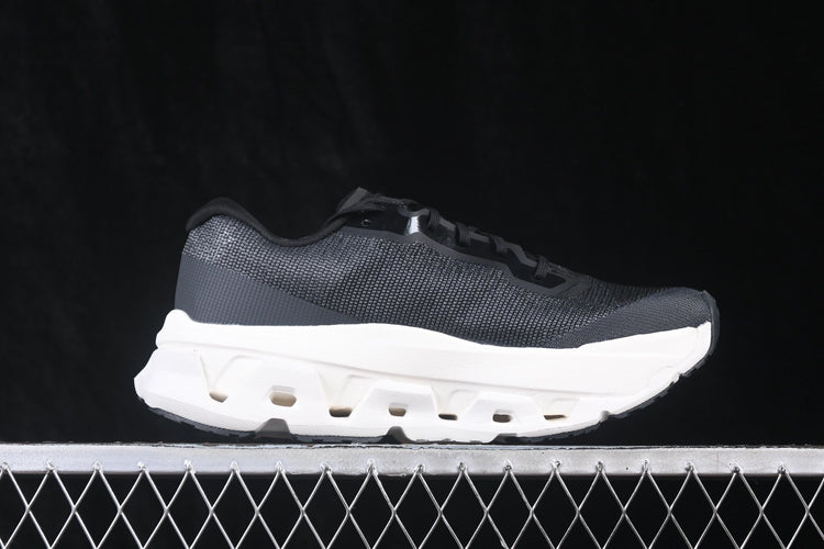 On Cloudmonster 3 Hyper Black & Ivory Sneakers