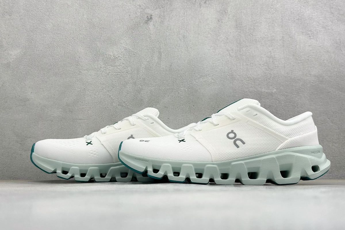On Cloud X 5 White & Mint Sneakers
