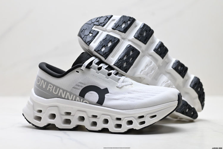 On Cloudmonster 3 White & Black Sneakers