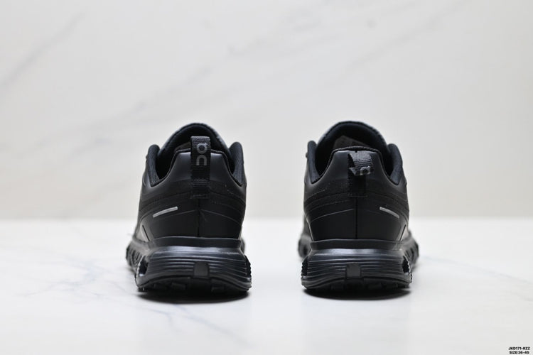 On Cloud 6 Geo All-Black Sneakers