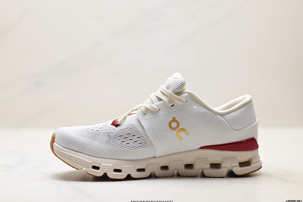 On Cloud X 4 White & Cream Sneakers