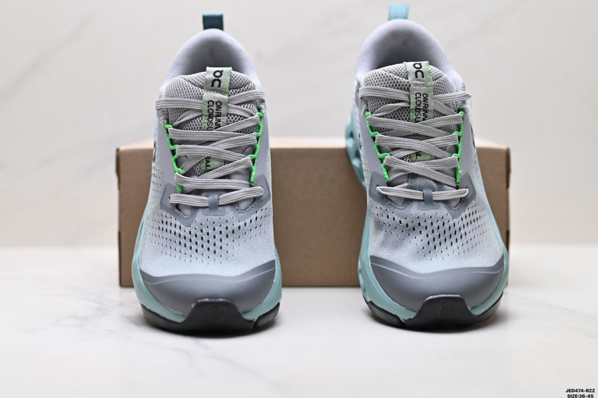 On Cloudsurfer Trail 2 WP Grey & Sage Sneakers
