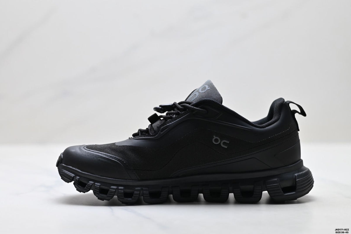On Cloud 6 Geo All-Black Sneakers