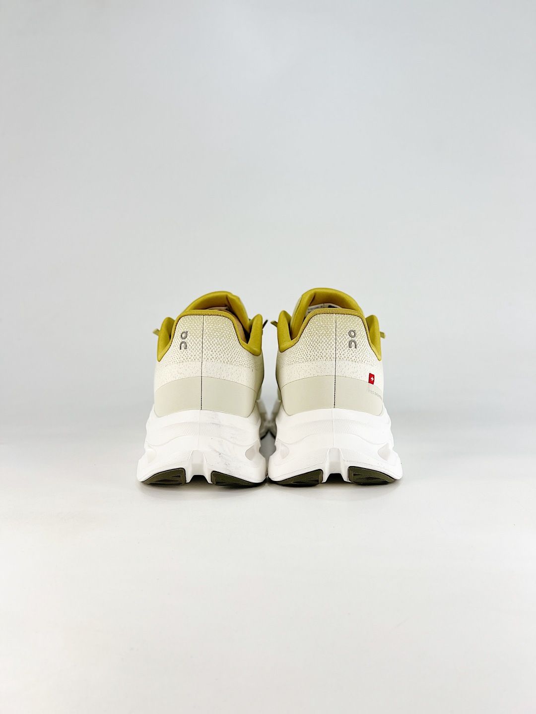 On White & Lime Sneakers Cloud X