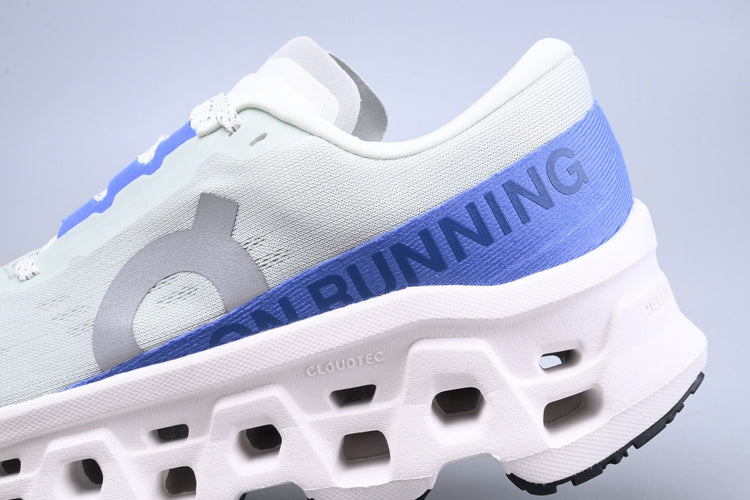 On Cloudmonster 3 White & Blue Sneakers