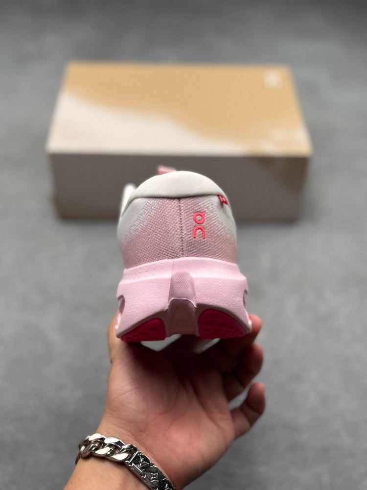 On Cloudsurfer 3 Light Grey & Pink Sneakers