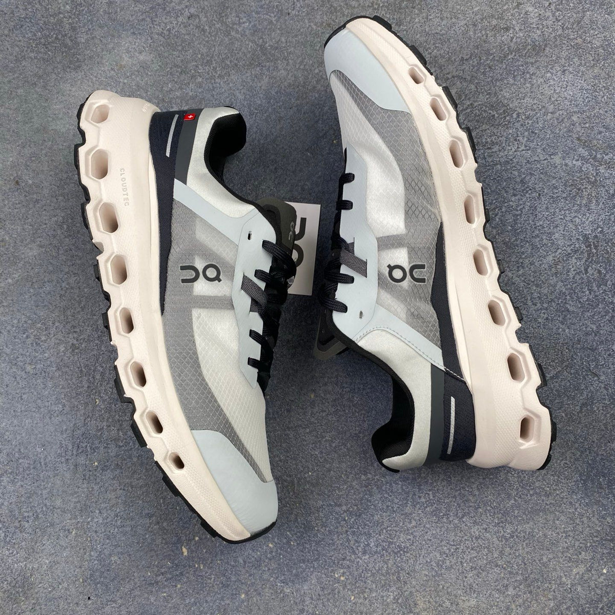 On Cloudvista 2 White & Grey Sneakers