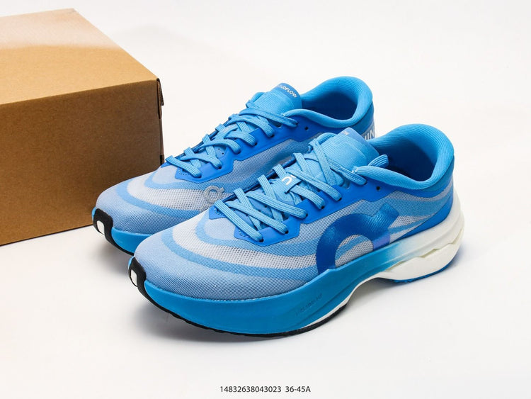 On Cloudmonster Hyper Blue & White Sneakers