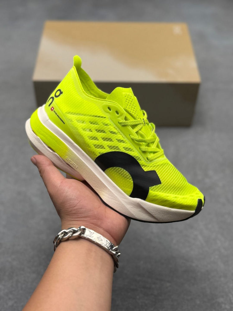 On Cloudboom Strike Neon Lime Sneakers