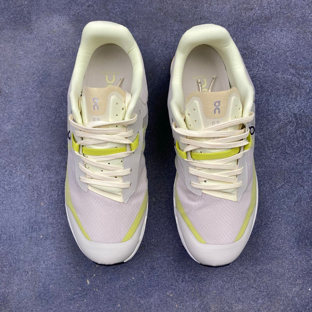 On Cloudvista 2 Cream & Lime Sneakers