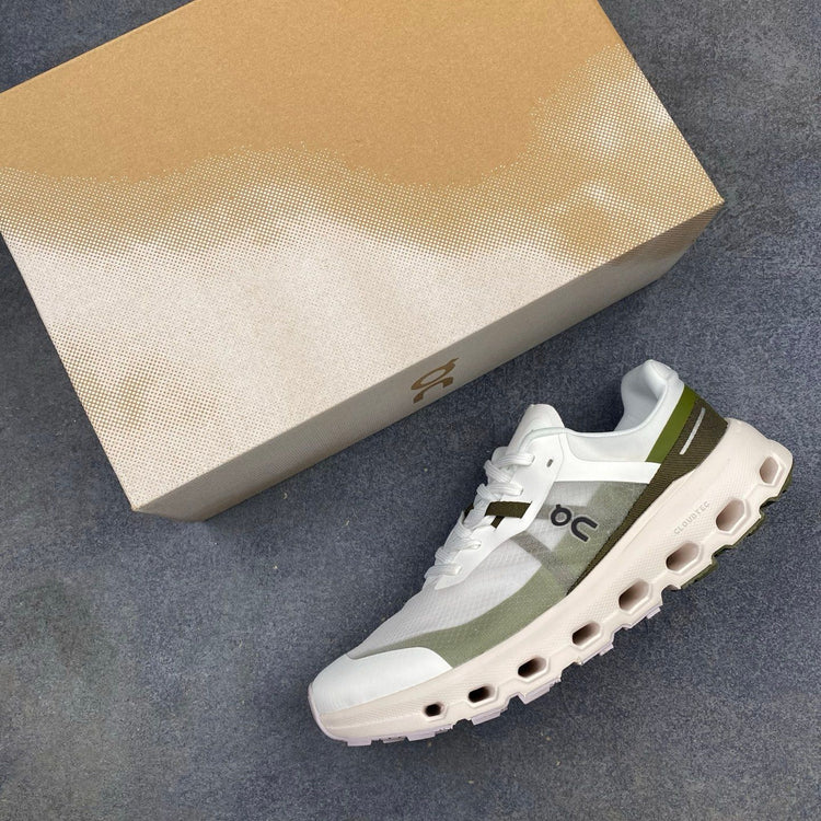 On Cloudvista 2 Cream & Olive Sneakers