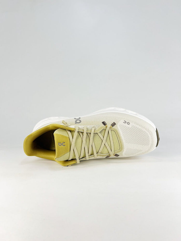 On White & Lime Sneakers Cloud X