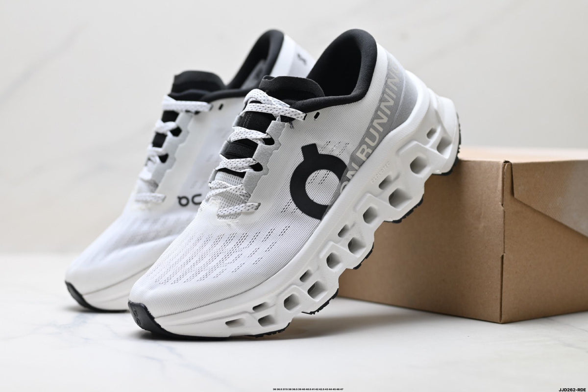 On Cloudmonster 3 White & Black Sneakers