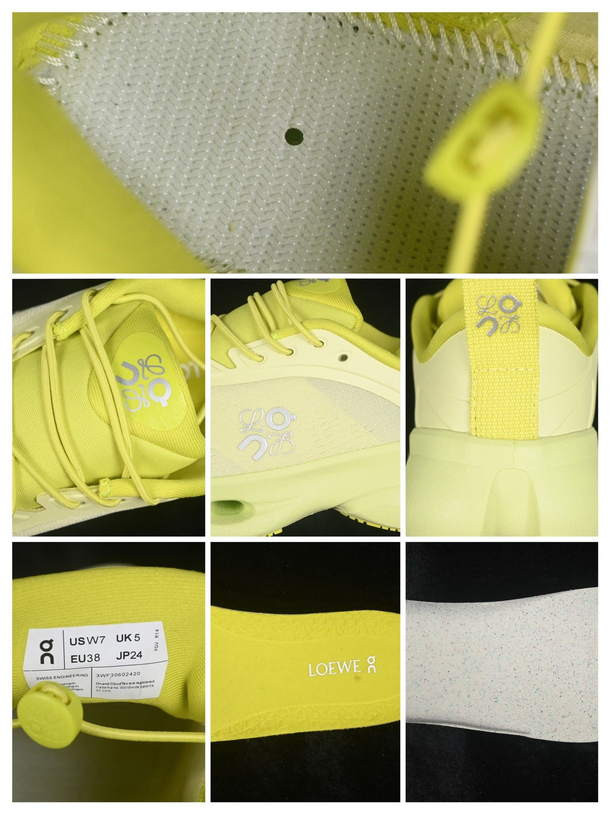 LOEWE x On Cloudsolo Neon Yellow Sneakers