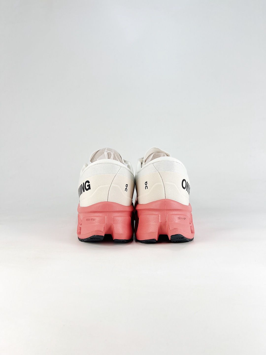 On Cloudmonster 3 Hyper White & Coral Sneakers