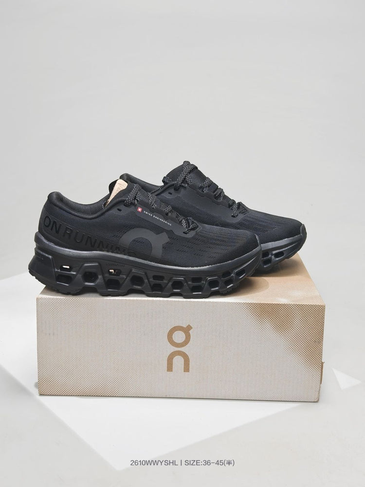 On Cloudmonster 3 All-Black Sneakers