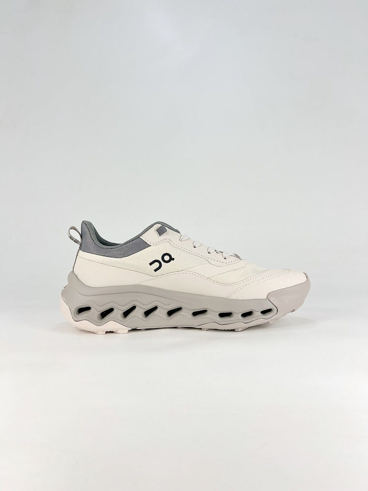 On Cloudleap White & Grey Sneakers