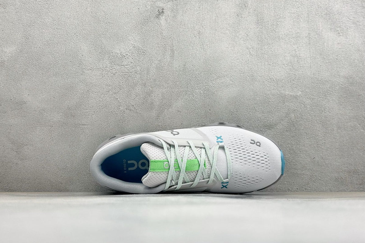 On Cloud X 5 White & Sky Blue Sneakers