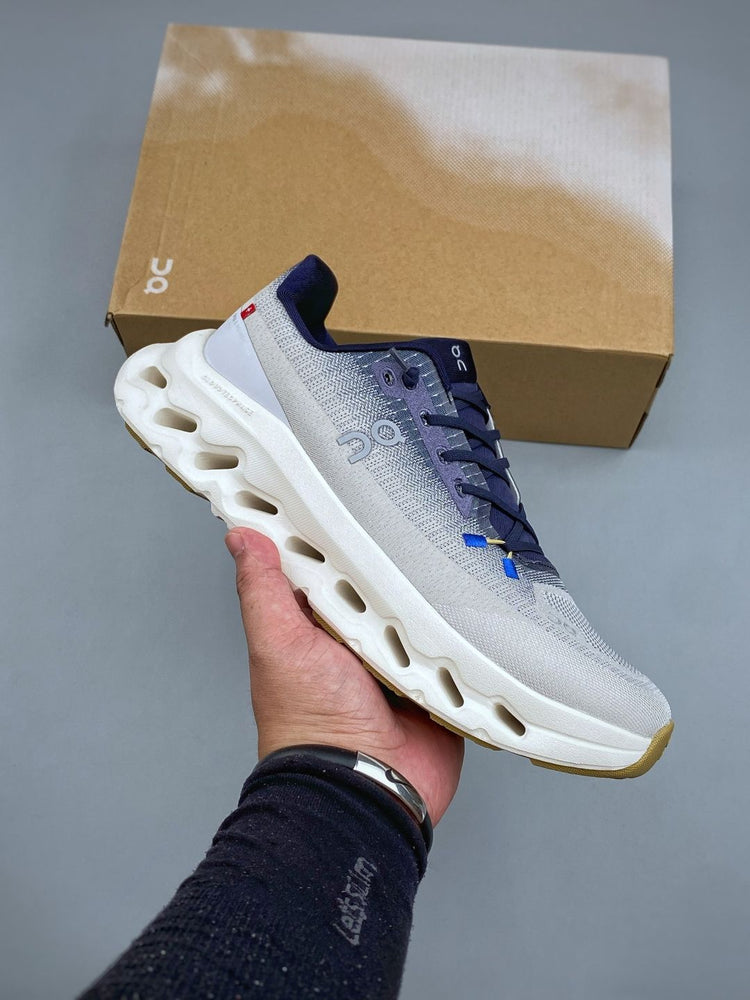 On Cloudtilt White & Navy Sneakers