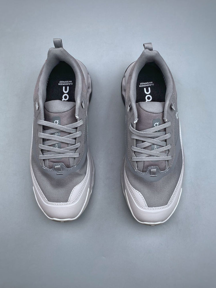 On Cloudleap Grey & White Sneakers