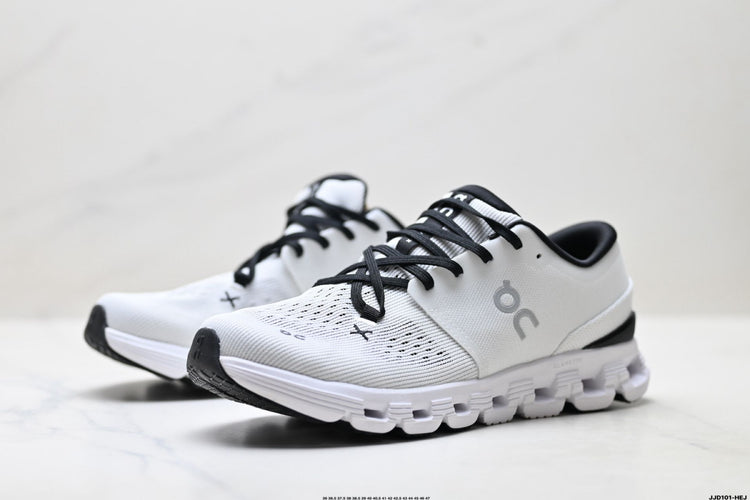 On Cloud X 4 White & Black Sneakers
