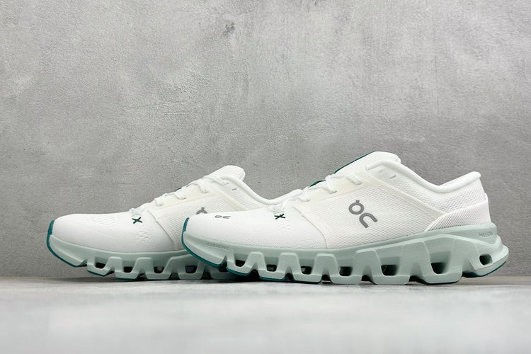 On Cloud X 5 White & Mint Sneakers