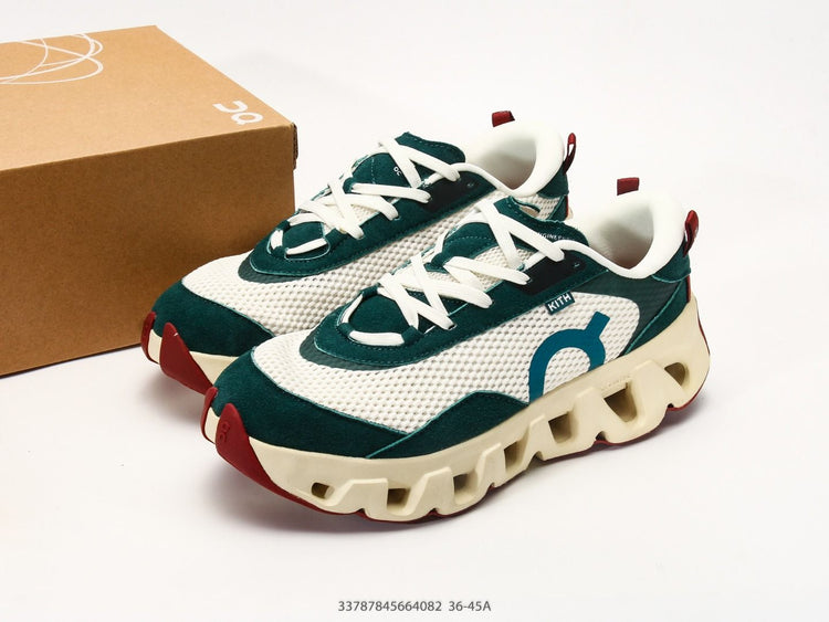 On Cloudswift K-Tech 2 Green & Cream Sneakers