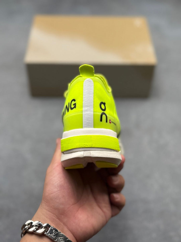 On Cloudboom Strike Neon Lime Sneakers