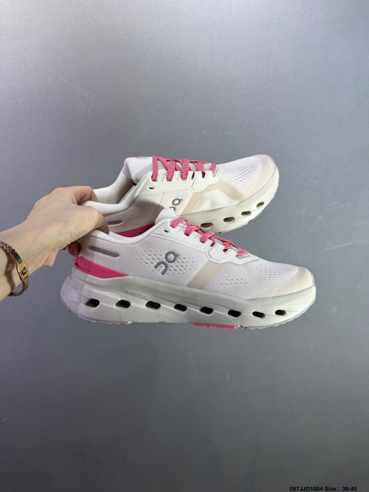On Cloudrunner 3 White & Pink Sneakers