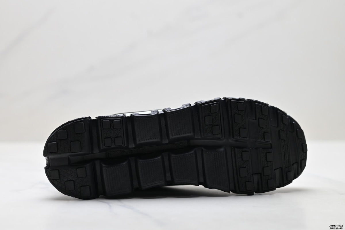 On Cloud 6 Geo Black & White Sneakers