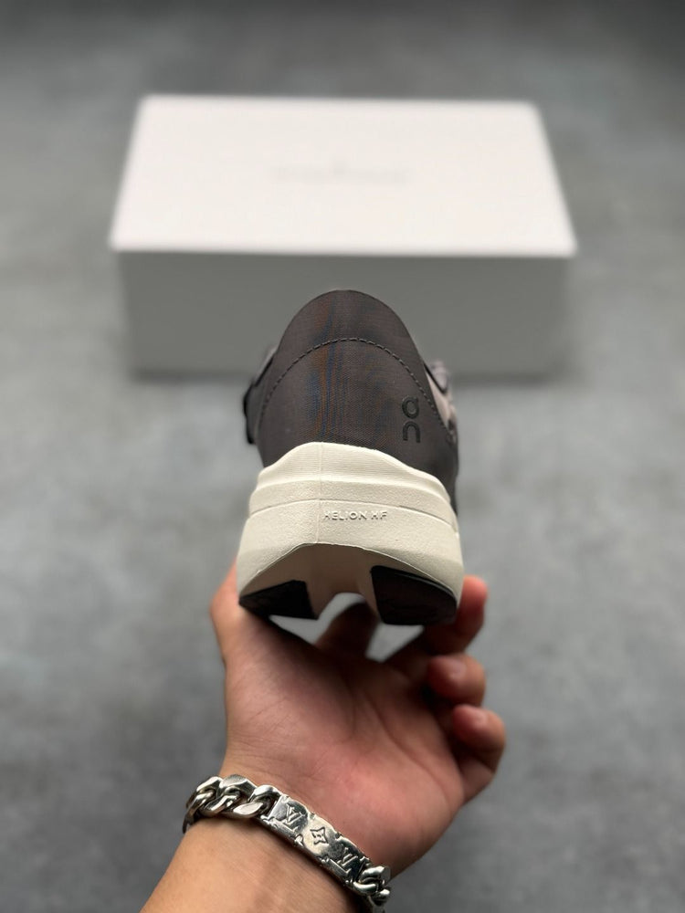 On Charcoal & Cream Sneakers Cloudboom Volt PAF
