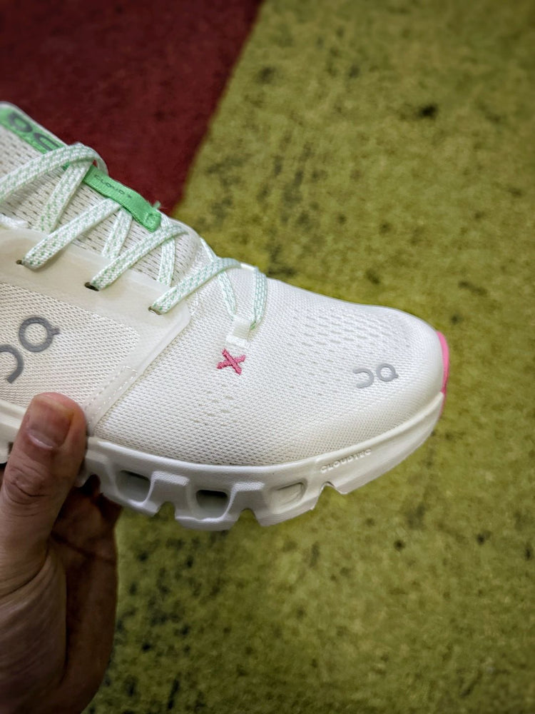 On Cloud X 5 White & Mint Sneakers