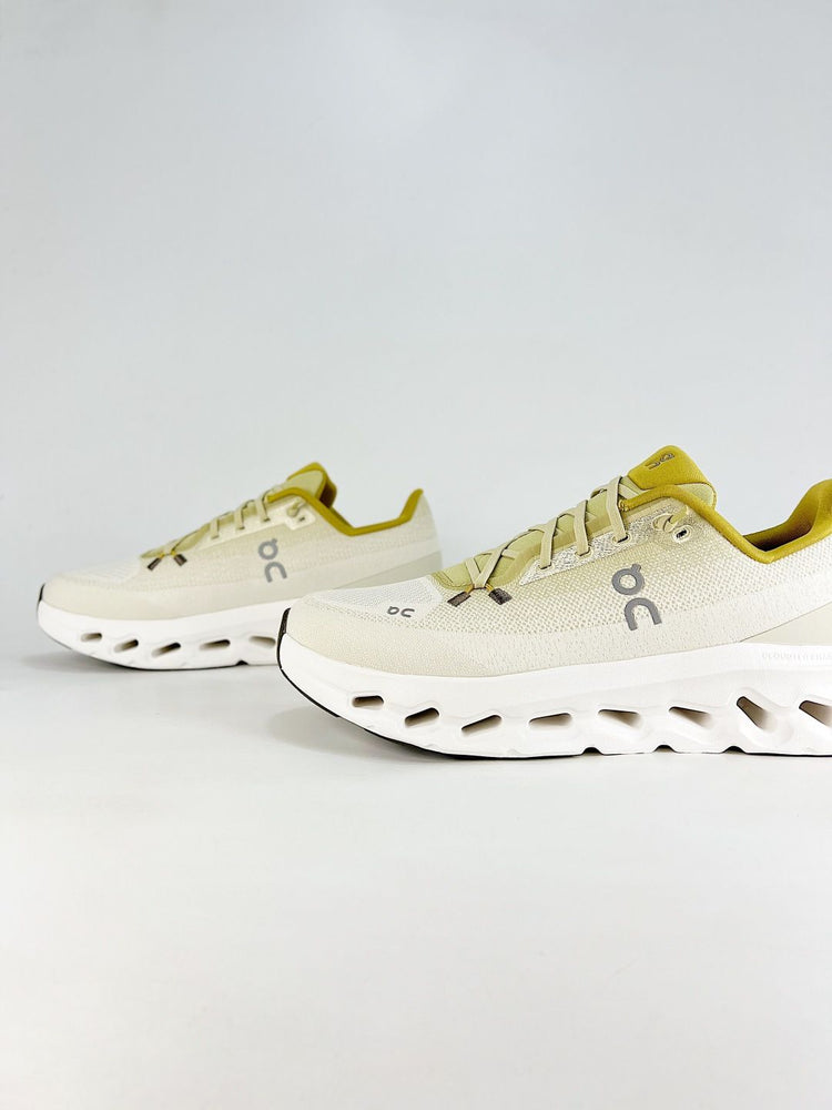 On White & Lime Sneakers Cloud X