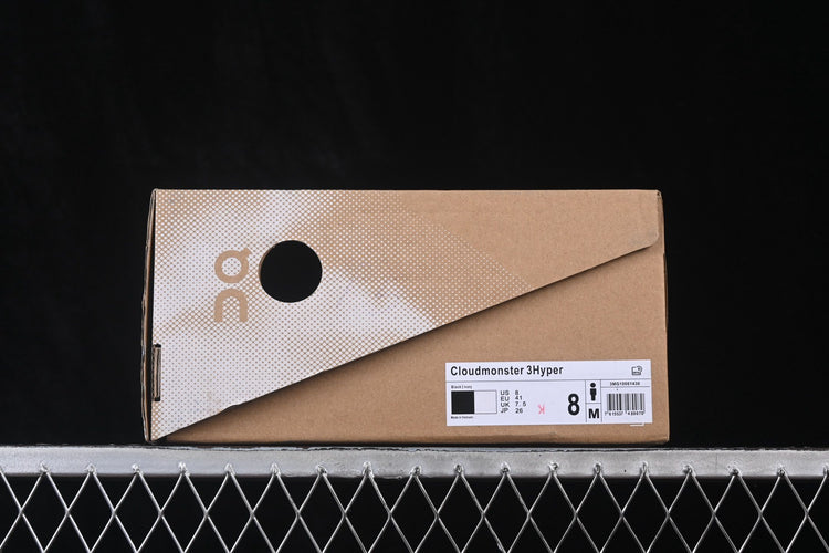 On Cloudmonster 3 Hyper Black & Ivory Sneakers
