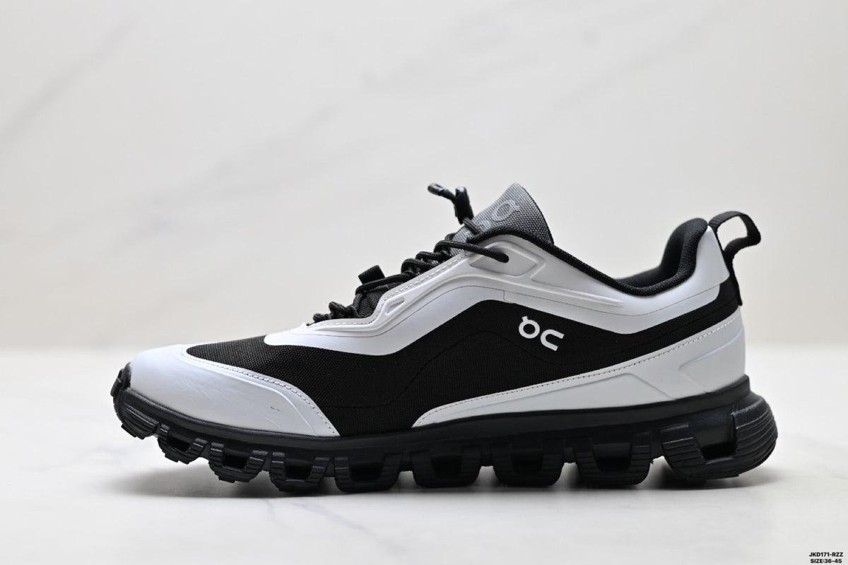 On Cloud 6 Geo Black & White Sneakers