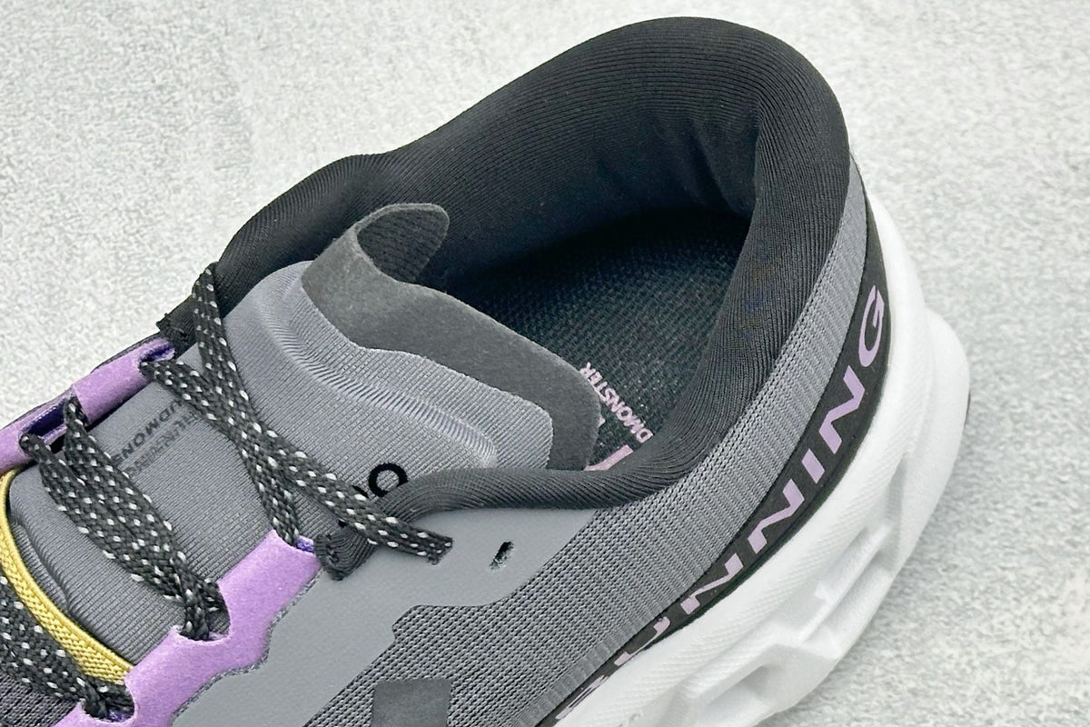 On Cloudmonster 3 Black & White Sneakers