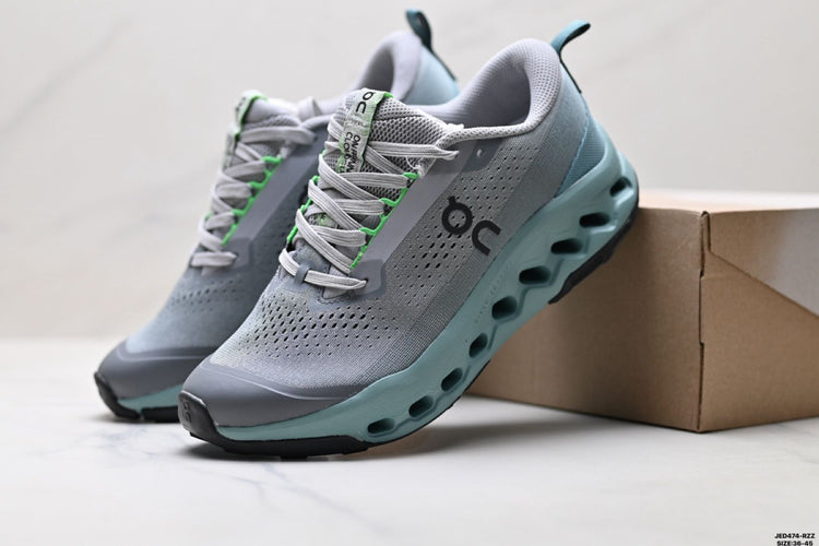 On Cloudsurfer Trail 2 WP Grey & Sage Sneakers