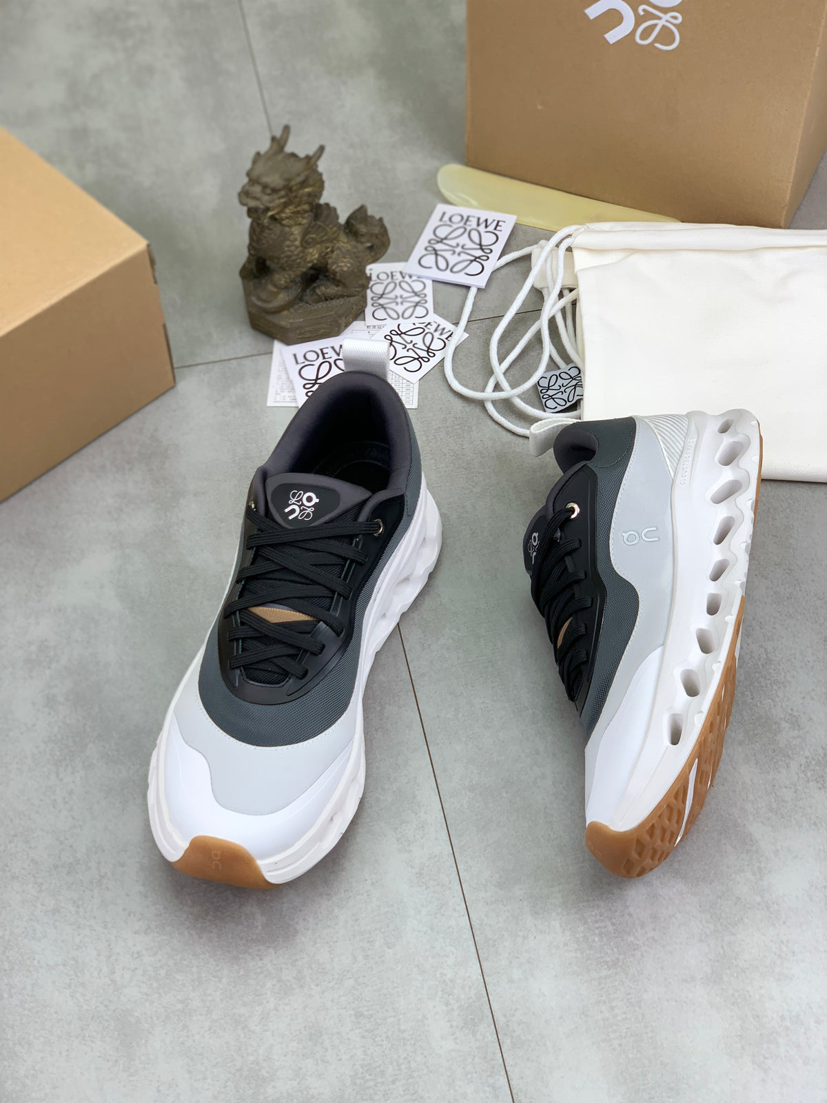 LOEWE x On Black & Grey Sneakers
