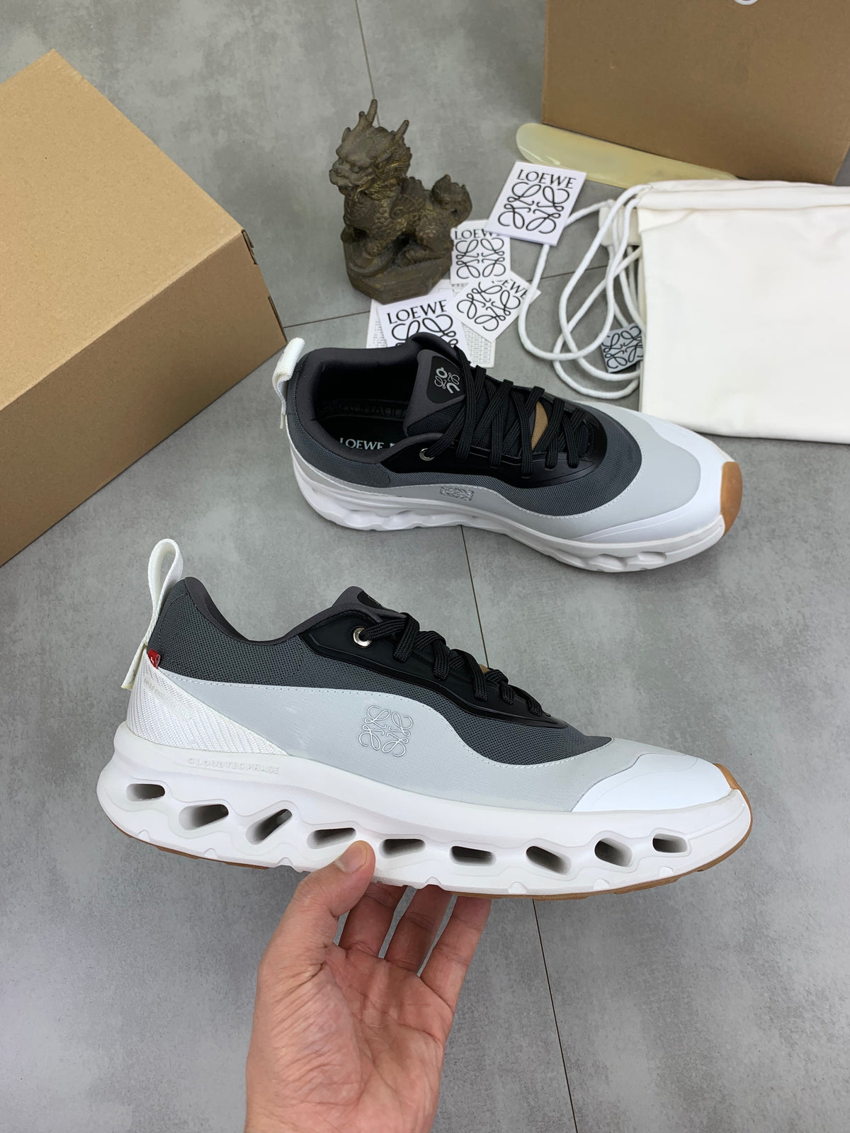 LOEWE x On Black & Grey Sneakers