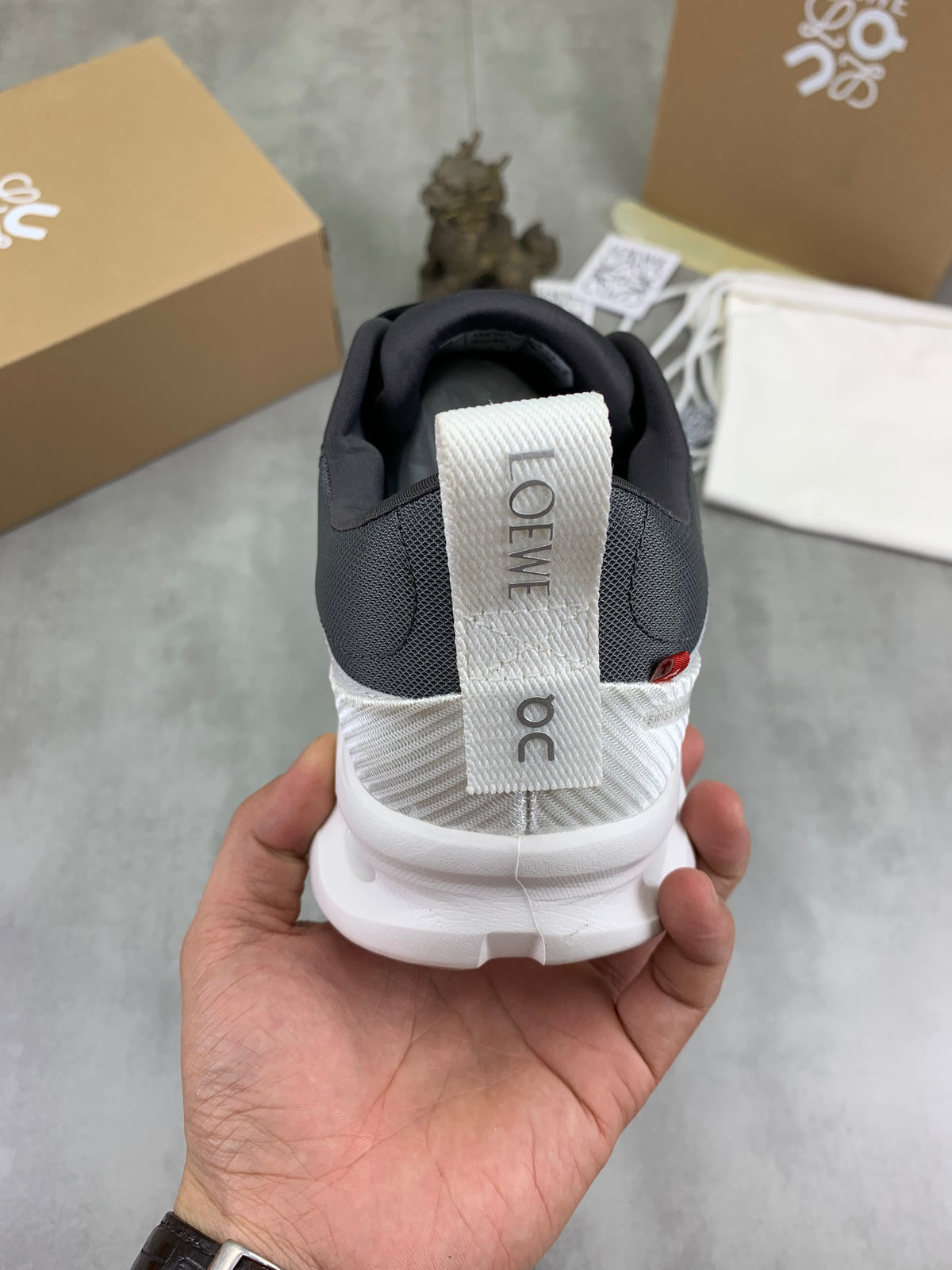 LOEWE x On Black & Grey Sneakers