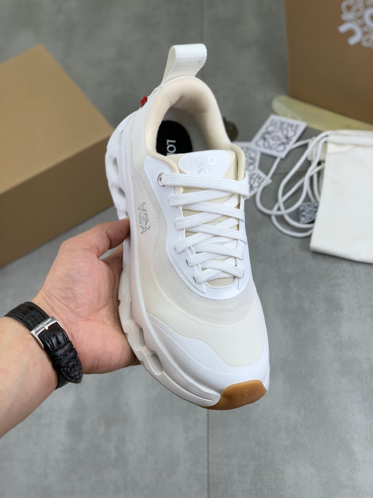 LOEWE x On White Sneakers