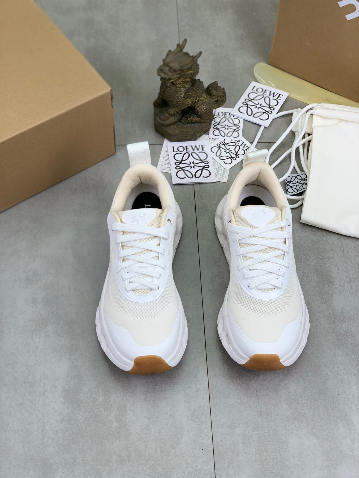 LOEWE x On White Sneakers