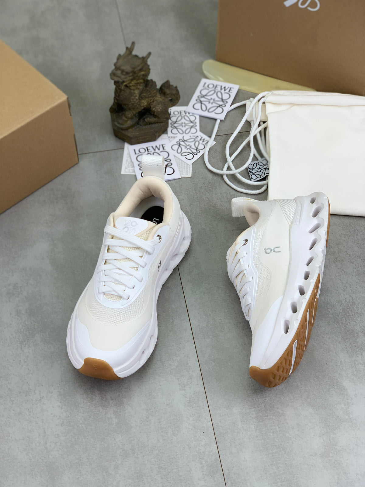 LOEWE x On White Sneakers